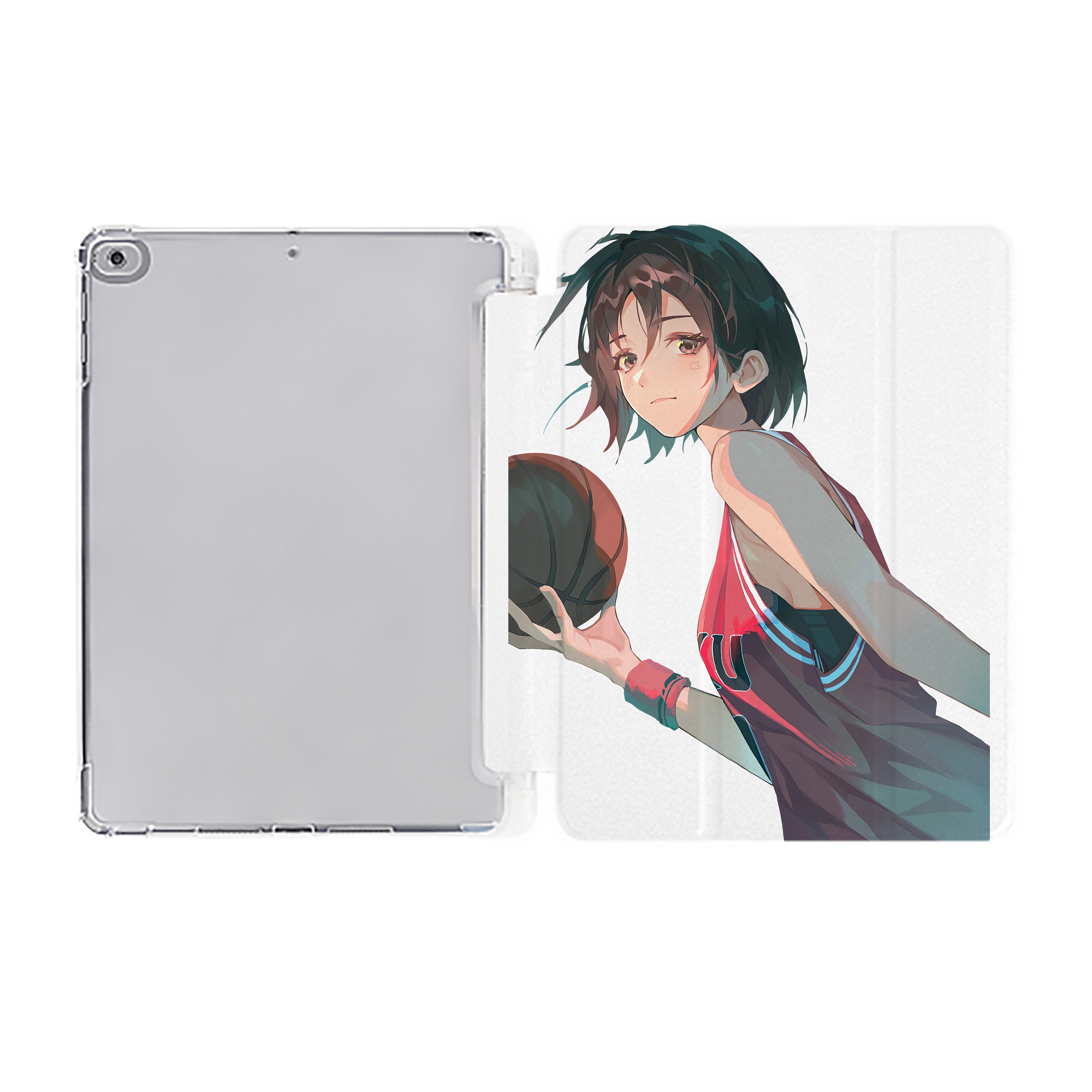 （画像用） SLAM DUNK／スラムダンク IPad ケース ペン収納付き 三つ折りスタンド PUレザー×シリコン 対応機種9.5/10.5/10.9インチ